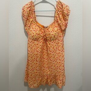 No Boundaries Yellow and Pink Floral Top